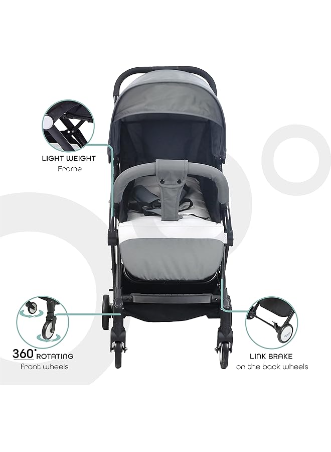 erorex Travel Lite Stroller Compact Fold Travel Cabin Suitable For Air Travel Stroller Pram Push Chair - Image 3