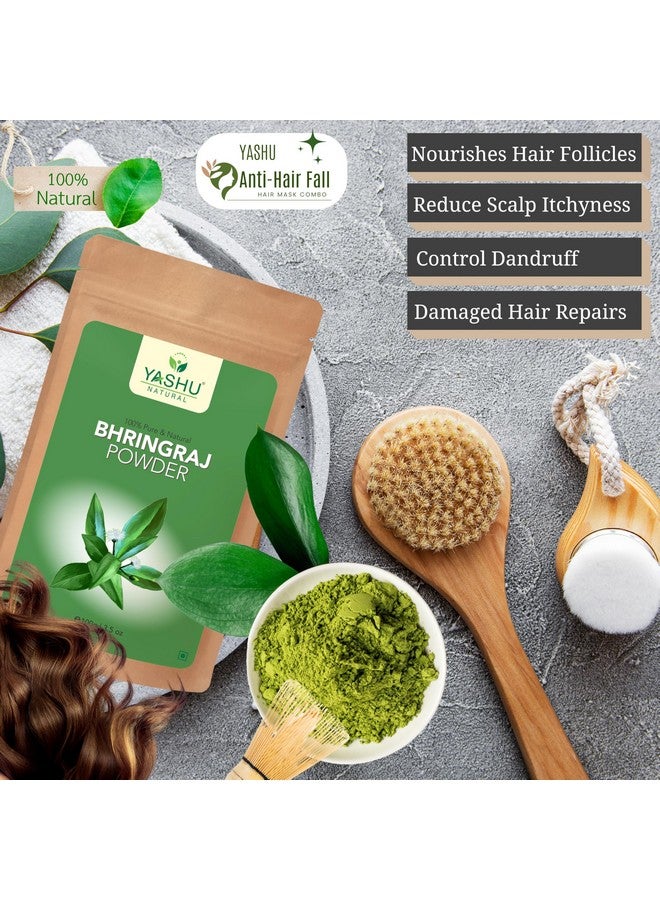 ياشو مسحوق بذور الحلبة النقية من الكركديه بهرينجراج لنمو الشعر والتحكم في تساقطه | للرجال والنساء (400 جرام) - Image 2