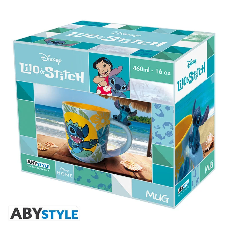 ABYstyle Heat Change Mug  –  Disney: Hawaiian Stitch  –  460 mL