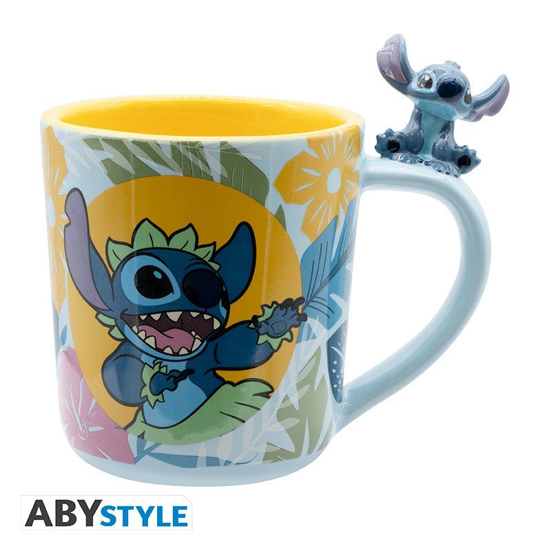ABYstyle Heat Change Mug  –  Disney: Hawaiian Stitch  –  460 mL - Image 1