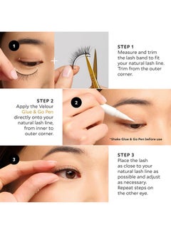 Velour Lashes Velour Glue & Go Pen Clear Lash Adhesiveprecision Tip Lash Glue Liner Penbeginner Friendly Lash Adhesive Pen For False Eyelashesgentle & Dermatologist Testedeyelash Glue Pen Dries Clear  - Image 5