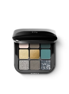 KIKO MILANO Glamour Multi Finish Eyeshadow Palette - 06 Green Vibes  - Image 1