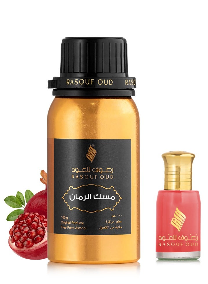 RASOUF Musk Pomegranate Scented Oil Perfume - 100g - Image 1