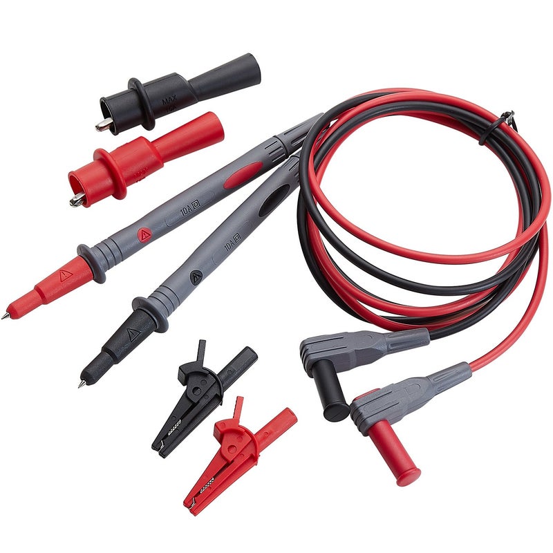 WGGE WG-011 Soft Silicone Test Lead and Safety Alligator Clips,Multimeter Test Leads Kit CAT III 1000V & CAT IV 600V with Threaded Alligator Clip, for Fluke/AstroAI/KAIWEETS/INNOVA Multimeter - Image 1