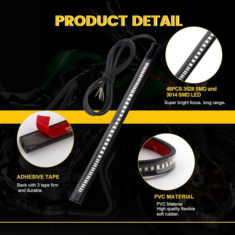 YM EBright YM E-Bright Motorcycle LED Brake Lights - Image 3