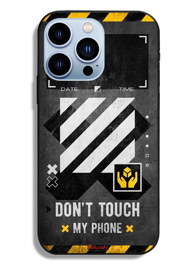 Tolwak Apple iPhone 13 Pro Protective Case Do Not Touch My Phone - Image 2