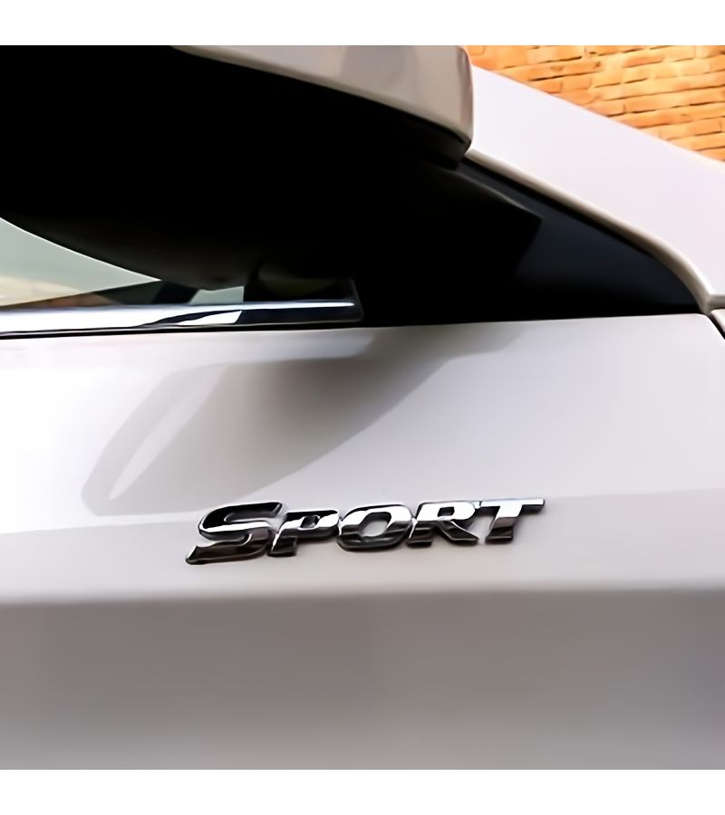 Red Metal Stripe Emblem Car Decorative Logo - Image 1