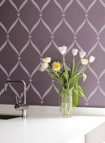 ARandNJ Stencils for Wall Painting Pack of 1 (Size:- 16X24 Inch) Pattern Theme - Lattice DIY Reusable Design Suitable for Home Wall Decor - Image 4