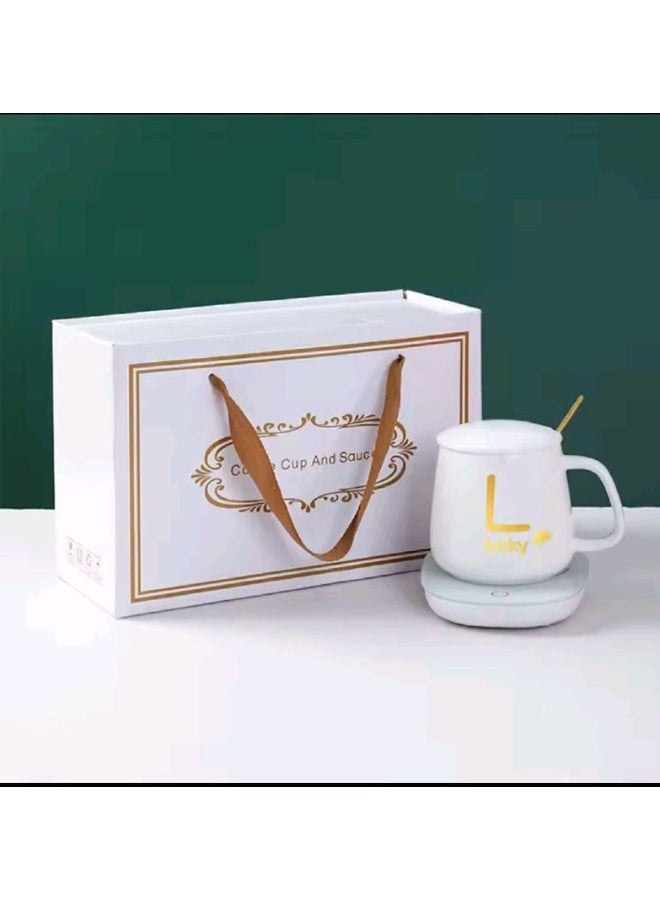مج مع قاعدة تسخين ذكية – للحفاظ على حرارة القهوة والشاي - Image 3