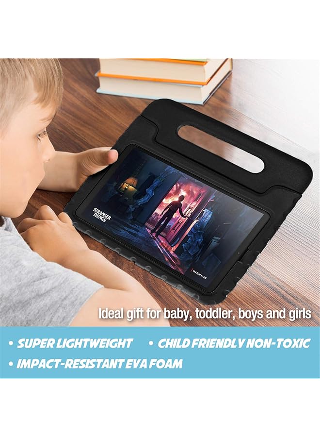 Procases Kids Case For Samsung Galaxy Tab A7 10.4 Inch 2022 2020 Sm-T503 T500 T505 T507 Shock Proof Convertible Handle Stand Cover Light Weight Kids Friendly Super Protective Case -Black - Image 3