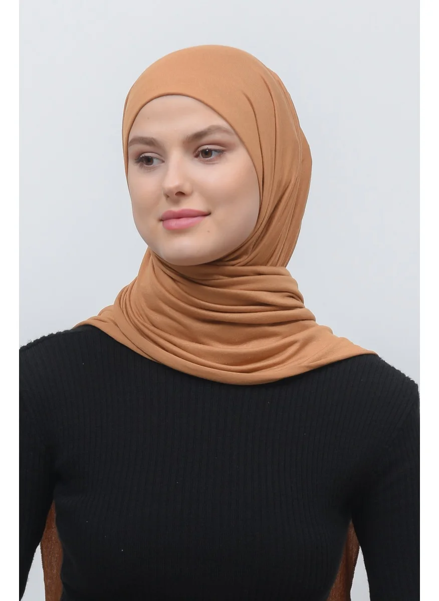 Altobeh Hijab Combed Cotton Shawl Plain-Tan