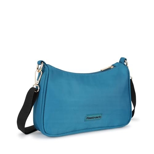 Fastrack Teal Blue Crossbody Sling Bag for Girls - Image 4