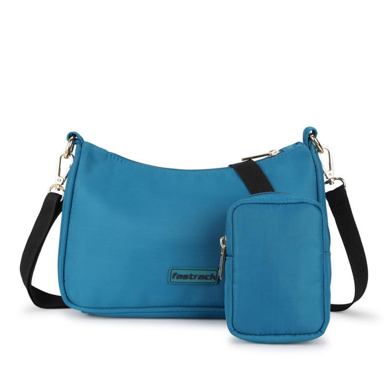 Fastrack Teal Blue Crossbody Sling Bag for Girls - Image 2