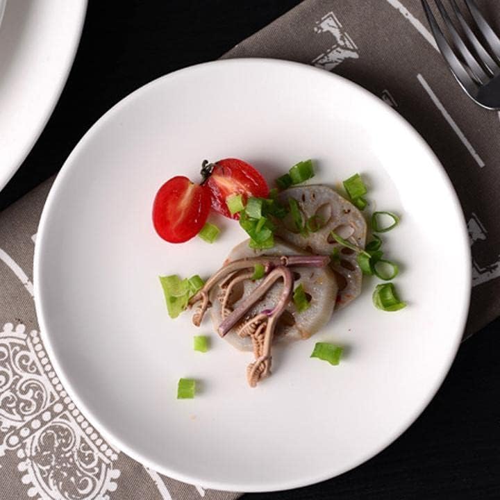 MBBITL Porcelain Appetizer Plates Set of 3 5 Inch White Dessert Salad Plates Small Dinner Plates for Sides Snack Sauce Kitchen Ceramic Serving Dishes - Image 3