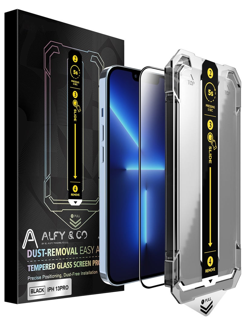 ALFY & CO Apple iPhone 13 Pro Screen Protector with Easy Installation Kit, Premium Grade A  - Image 1