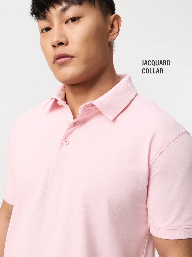 The Souled Store Pique Polo: Rosebud