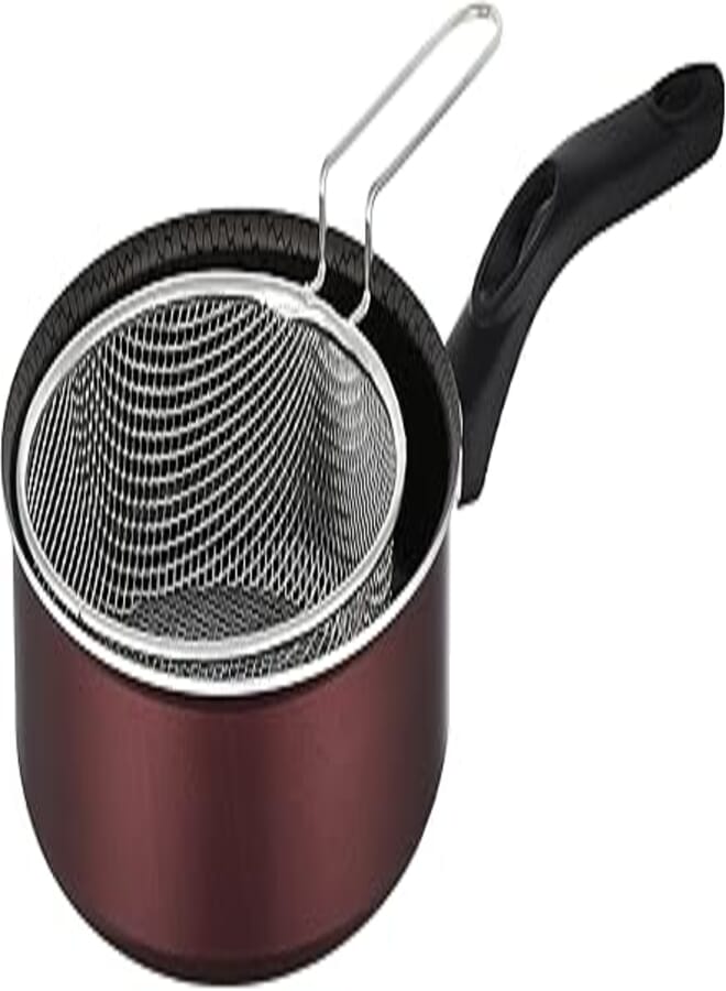 Trueval Teflon frying pan size 22 + strainer