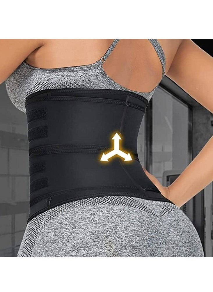 Jourvent Women's Adjustable Waist Trainer,Slimming belt, waist trimmer belt, abdominal body shaper compression wrap, women's corset waist trainer  - Image 3