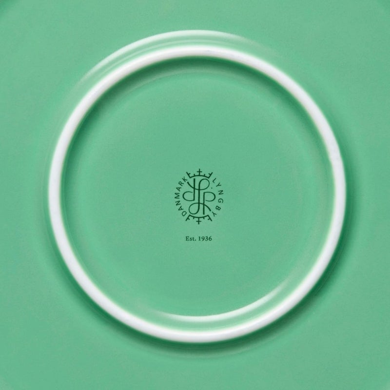 Rosendahl 112 in Serving Bowl Handmade Porcelain  Dishwasher Safe Classic Rhombe Pattern Ideal for Everyday Use and Special Occasions Mix and Match Collection Green - Image 3