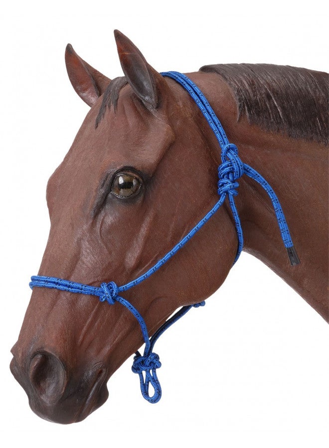 Tough 1 Tough 1 Poly Rope Tied Halter, Royal Blue, Horse 