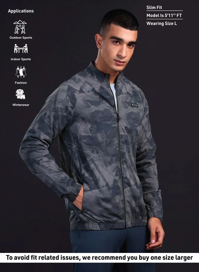 Technosport SOLID 2-WAY STRETCH WOVEN JACKET FS by Styli