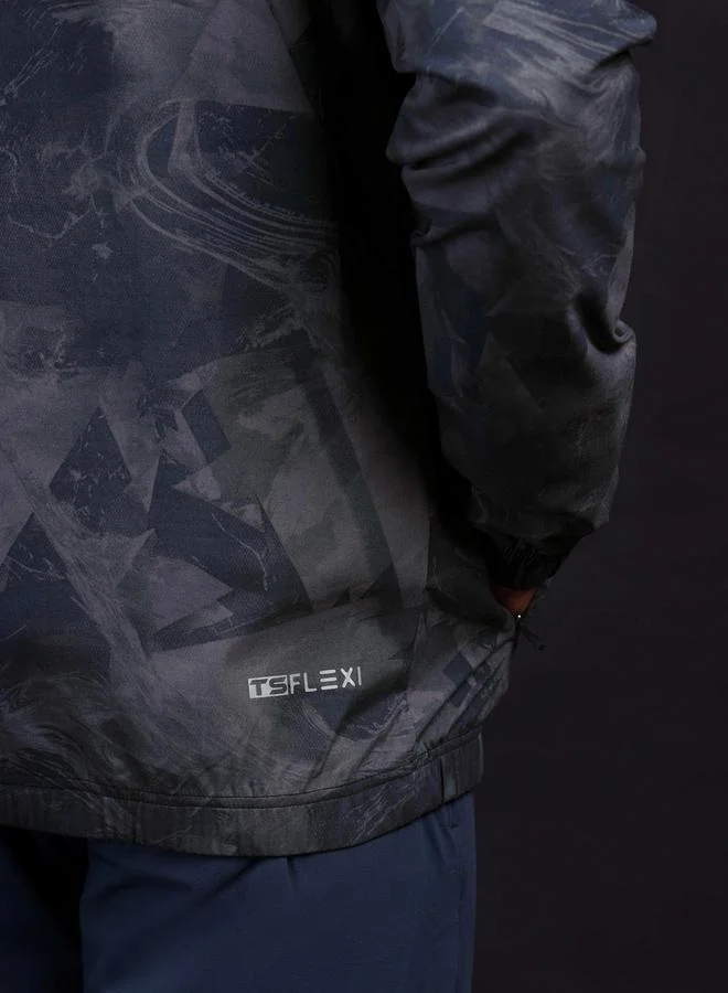 Technosport SOLID 2-WAY STRETCH WOVEN JACKET FS by Styli