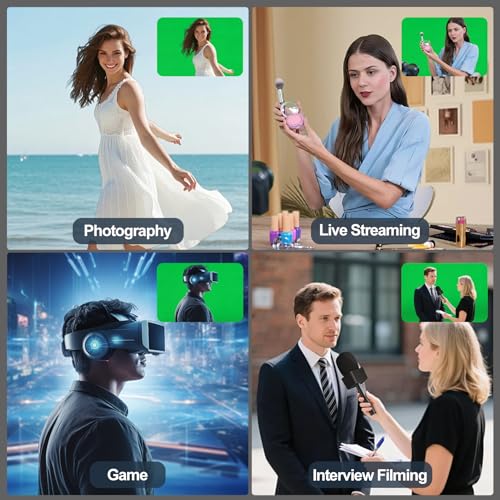 Qoolfoto Green Screen Backdrop, 10×10FT Photography Chromakey Greenscreen Background Sheet for Zoom Meeting, Polyester Fabric Cloth Curtain for Photo Video Studio, Party, Live Streaming, Photoshoot - Image 2