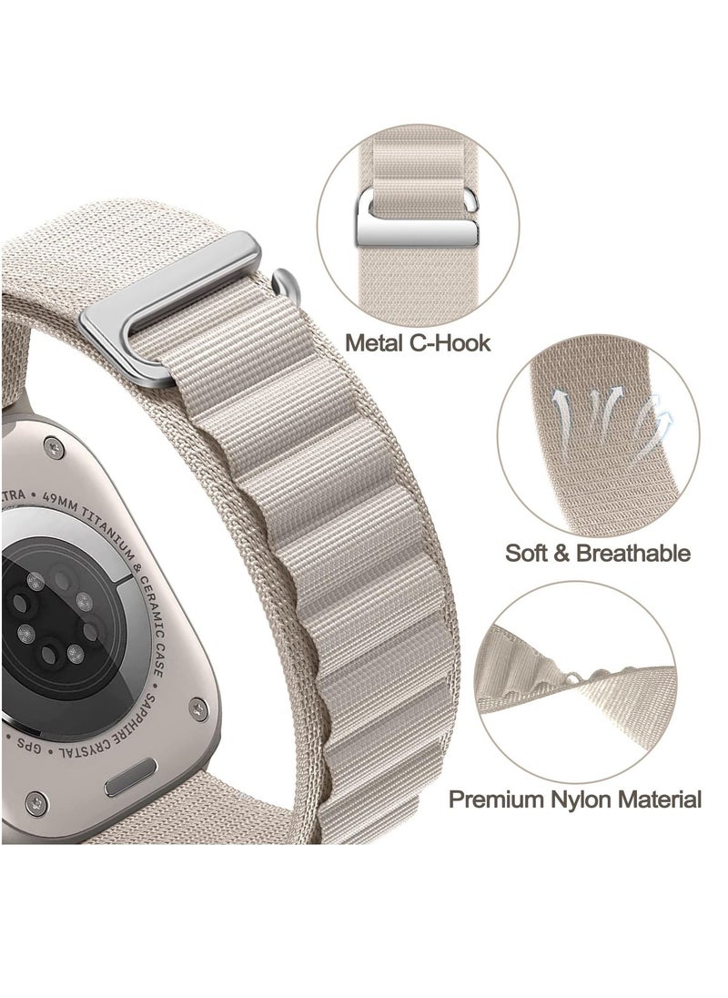 BORTONY - Apple Watch Band Alpine 3Pack Loop Band 49mm/45mm/44mm Nylon Woven Sport Strap Compatible with iWatch Series 8/Ultra/7/SE/6/5/4/3/2/8 - Image 1
