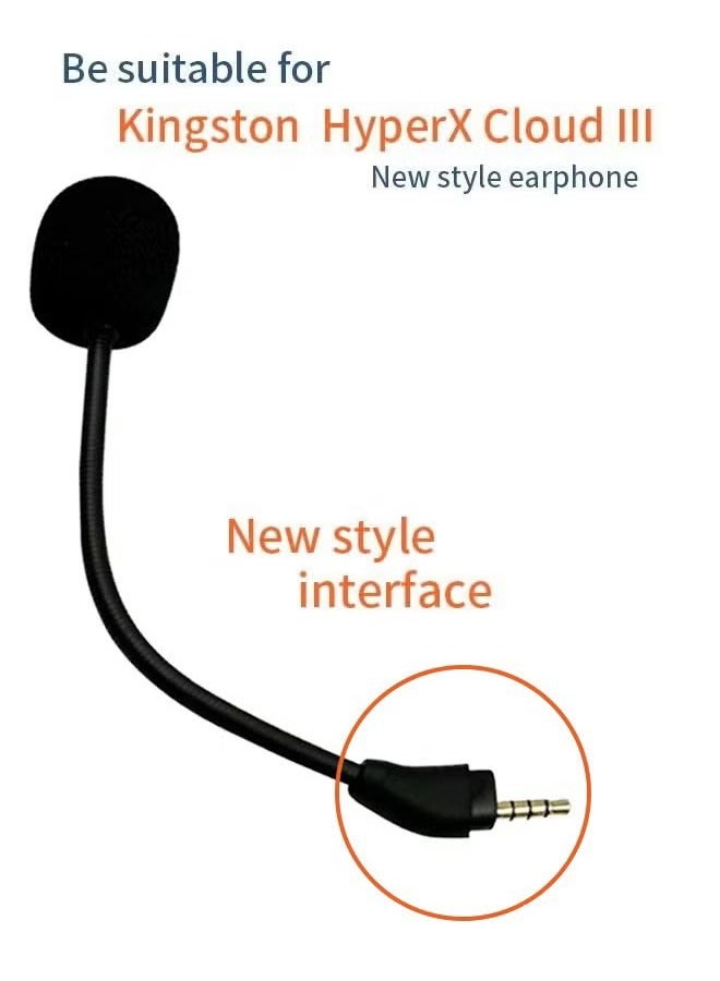 HY Replacement Game microphone suitable for HyperX Cloud III 3 Computer PC Gaming Headsets - Image 2
