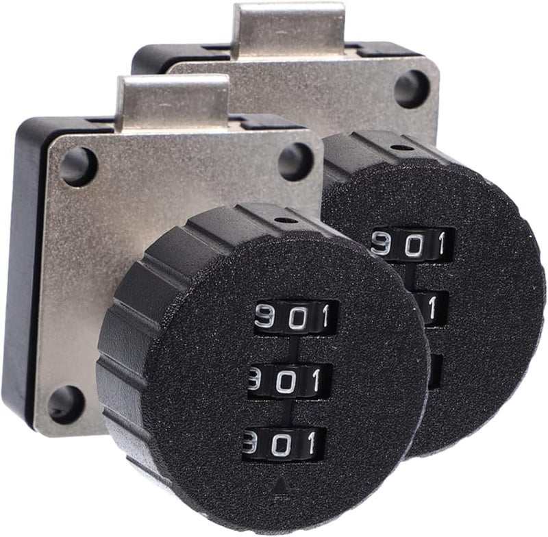 Tehaux 2 Pack قفل أمان قابل للتعديل للخزائن والأدراج للمكتب المنزلي وطاولة السرير. - Image 2