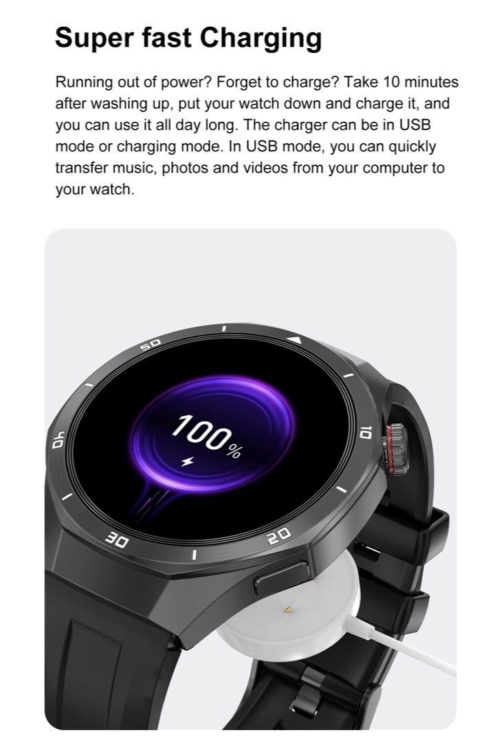 RollsTimi  Men's Watches Smartwatches Sports Watches Bluetooth Calling Voice Assistant Multiple Sports Modes Health Monitoring Remote Photography IP67 Waterproof - Image 4