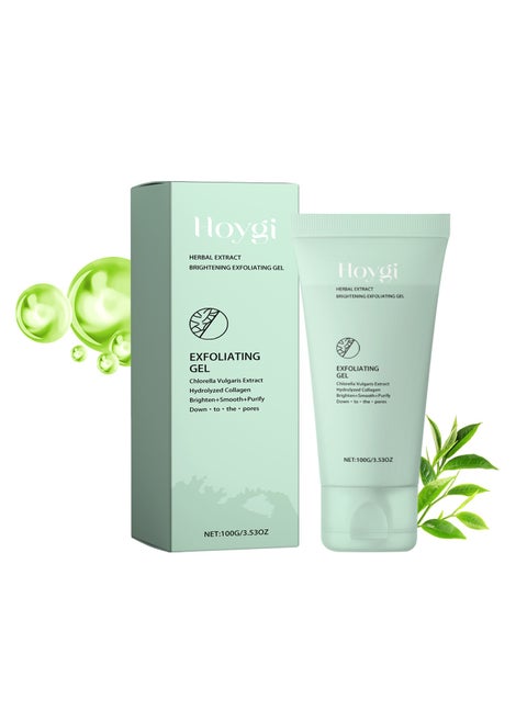 Herbal Exfoliating Gel | Gentle Pore-Cleaning & Blackhead Removal, Shrink Pores & Brighten Skin