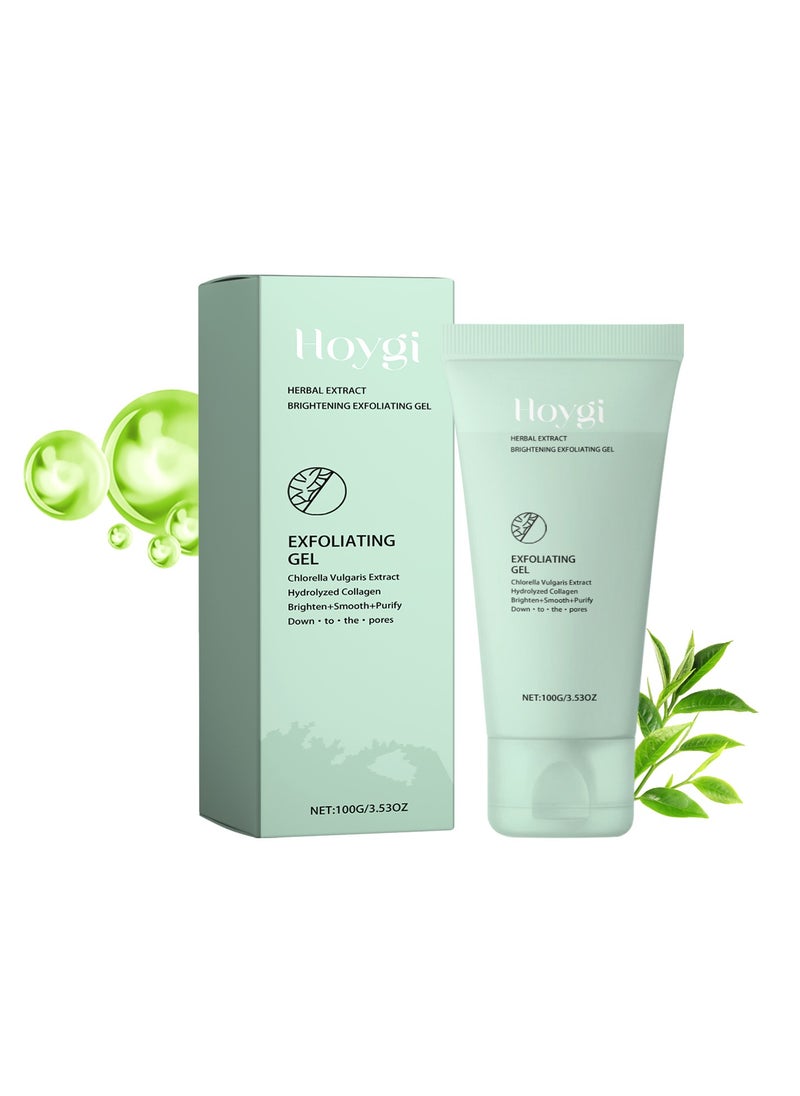 Herbal Exfoliating Gel | Gentle Pore-Cleaning & Blackhead Removal, Shrink Pores & Brighten Skin