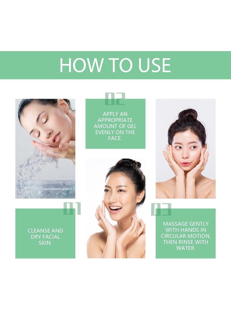 Herbal Exfoliating Gel | Gentle Pore-Cleaning & Blackhead Removal, Shrink Pores & Brighten Skin