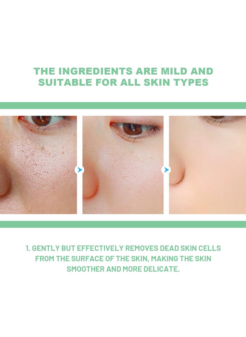 Herbal Exfoliating Gel | Gentle Pore-Cleaning & Blackhead Removal, Shrink Pores & Brighten Skin