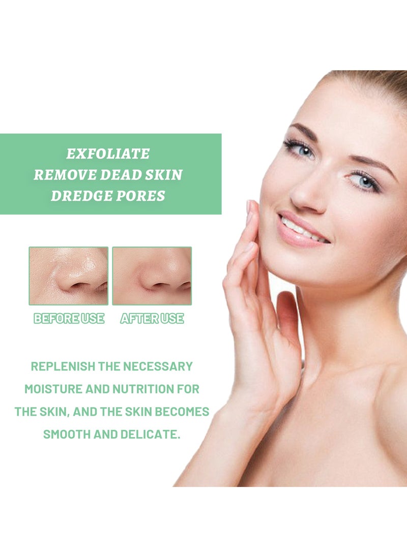 Herbal Exfoliating Gel | Gentle Pore-Cleaning & Blackhead Removal, Shrink Pores & Brighten Skin