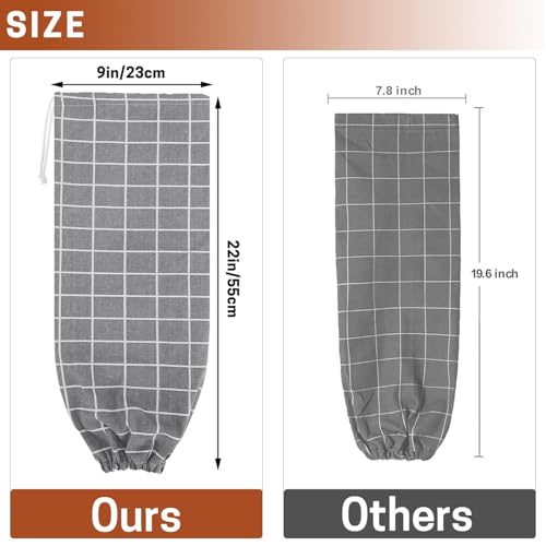 SWISSELITE 2Pcs Plastic Bag Holder, Reusable Plastic Bag Organizer Wall Mount, Large Grocery Bag Storage Dispenser, 22x9 IN - Image 2