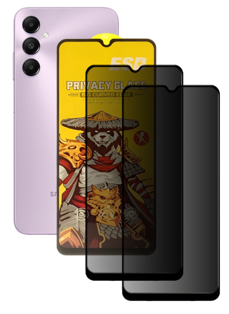 ESD 2 Pieces Tempered Dustproof Privacy Glass Screen Protector Compatible For Samsung Galaxy A05s - Image 1