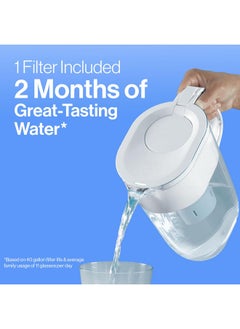 BRITA Brita Everyday Standard Water Filter Pitcher with SmartLight Filter Change Indicator, Reduces Copper, Cadmium and Mercury Impurities, Includes 1 Filter, BPA-Free, Lasts 2 Months, 10-Cup, Black  - Image 5