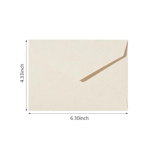 Tuhangcc Stationery Writing Paper and Envelopes Set with Jute Rope 4 X 6 for Writing Letter 20 Best Paper with 10 Heavyweight envelopesby Better Gift Office Products Ivory White - Image 3