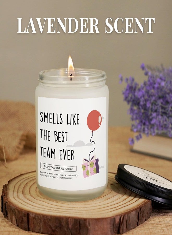 Hakumata Appreciation Gifts for Coworkers Colleagues Employees, Best Team Ever Candle, Gift for Teammate Boss Women Men, Farewell Gift for Coworker, Lavender Scented Candles - Image 3