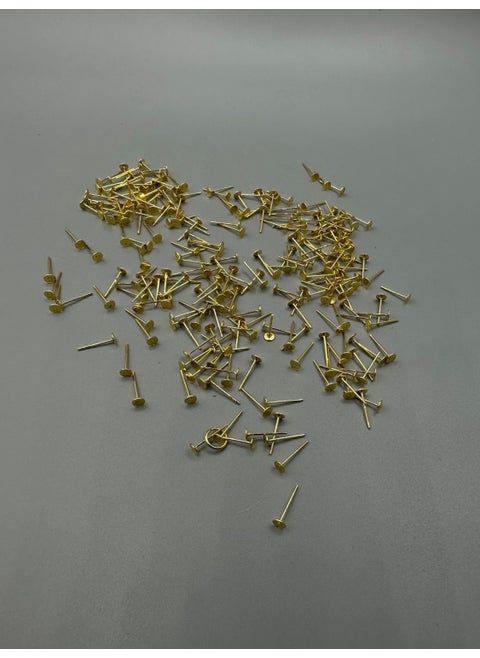Egem Accessory Earring Stud Gold Color 100 Pieces