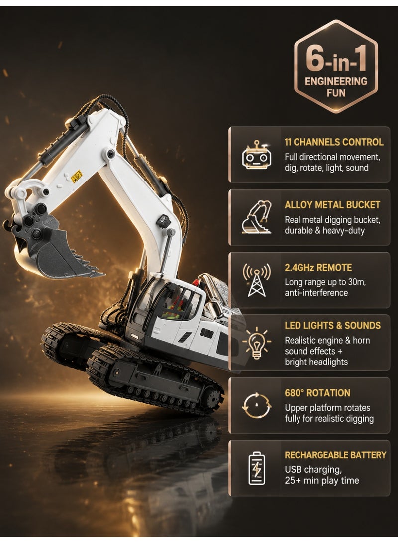 Joudiplay New Durable Wireless Remote Control Excavator for Ultimate Control Fun - Image 4