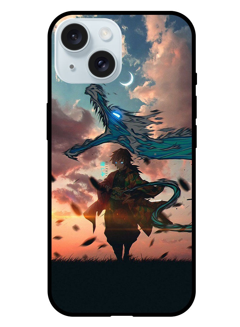 Theodor Protective Case Anti Scratch Shock Proof Bumper Cover For iPhone 15 Anime demon slayer - Image 1