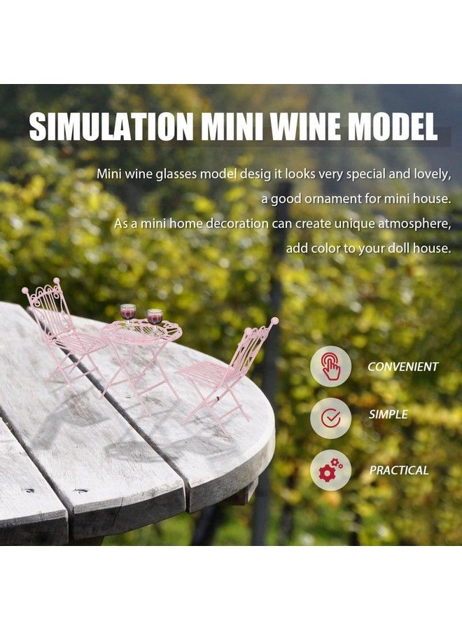 NUOBESTY 10Pcs 1: 12 Wine Glasses Dollhouse Cocktail Glasses Mini Red Wine Champagne Drink Cups For Dollhouse Decors Kitchen Accessories - Image 5