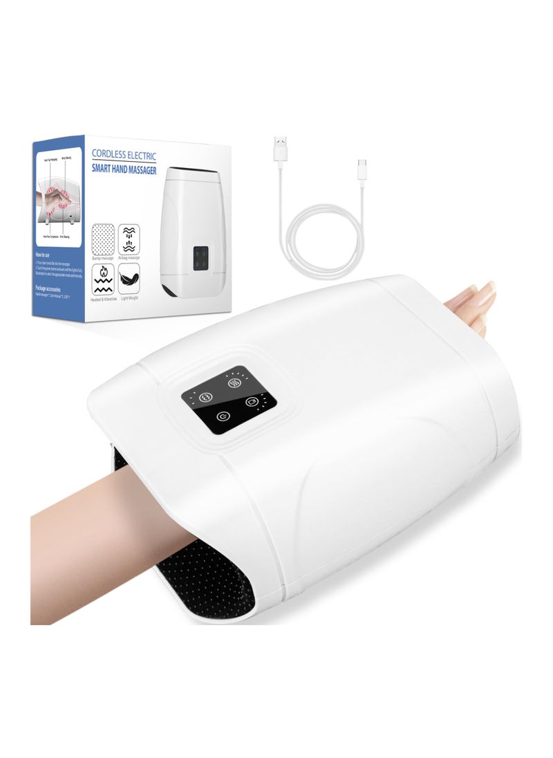 SYOSI Hand Massager, Electric Cordless Hand Massager with Heat and Compression, 5 Levels Therapy, Cordless Hand Massager for Arthritis and Carpal Tunnel, Pain Relief, Palm and Finger Numbness  - Image 1