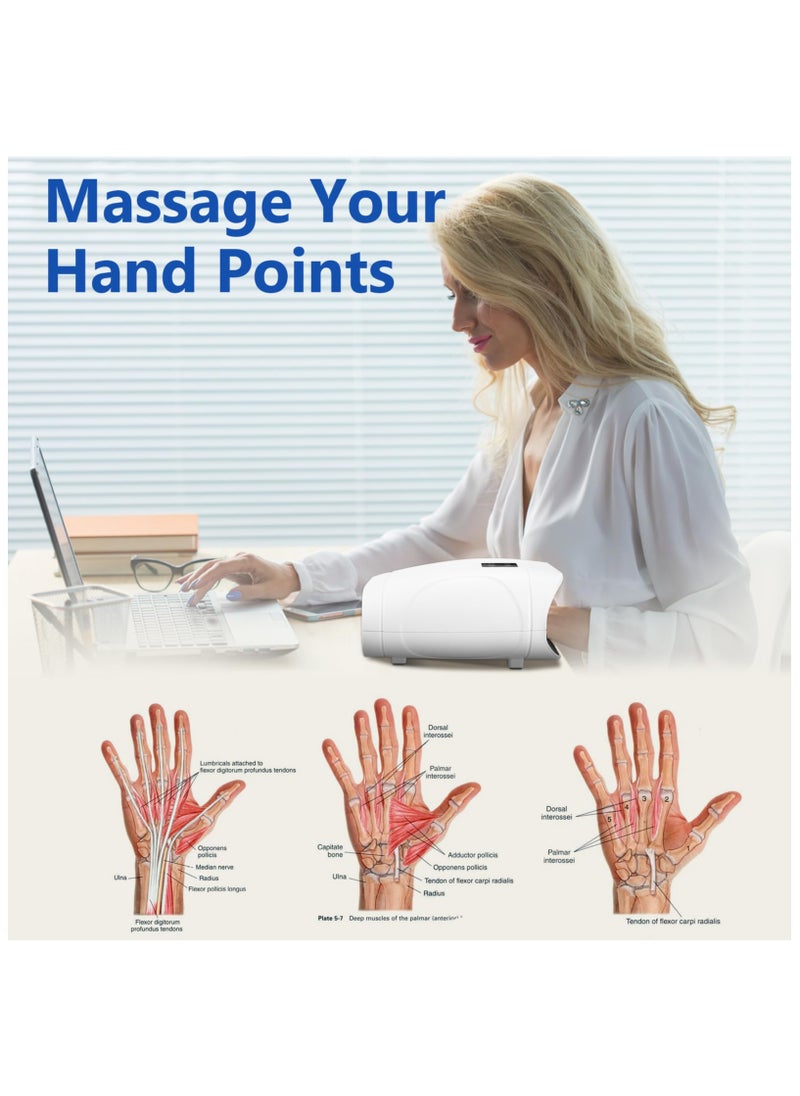 SYOSI Hand Massager, Electric Cordless Hand Massager with Heat and Compression, 5 Levels Therapy, Cordless Hand Massager for Arthritis and Carpal Tunnel, Pain Relief, Palm and Finger Numbness  - Image 5