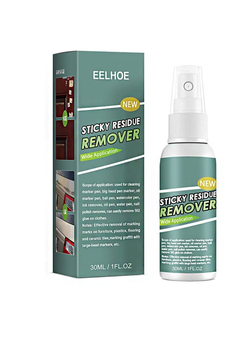 EELHOE Sticky Residue Remover Label Remover Spray Household Rapid Remover Adhesive Remover Multifunctional Household Car Adhesive Remover for Spots Stains And Marks - Image 1