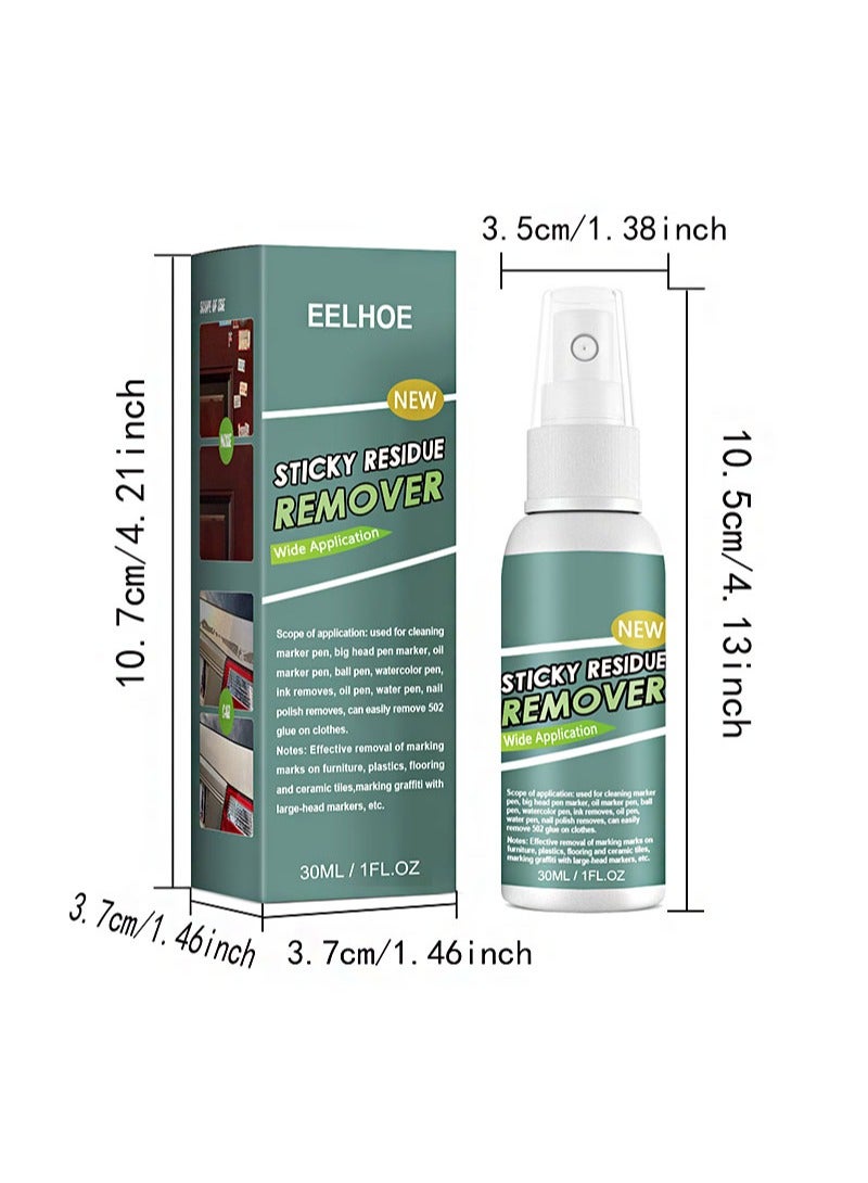 EELHOE Sticky Residue Remover Label Remover Spray Household Rapid Remover Adhesive Remover Multifunctional Household Car Adhesive Remover for Spots Stains And Marks - Image 3