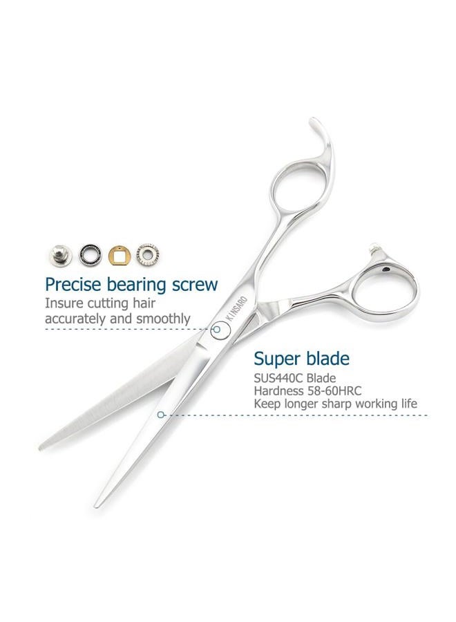 KINSARO Barber Scissors Professional Hair Scissors Hair Shears Haircut Scissors 15cm Japan 440c Shears Convex Blade - Image 3